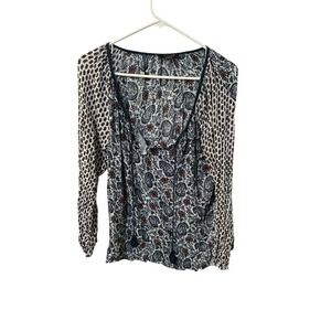 Fylo London Size Large Boho Blouse Top